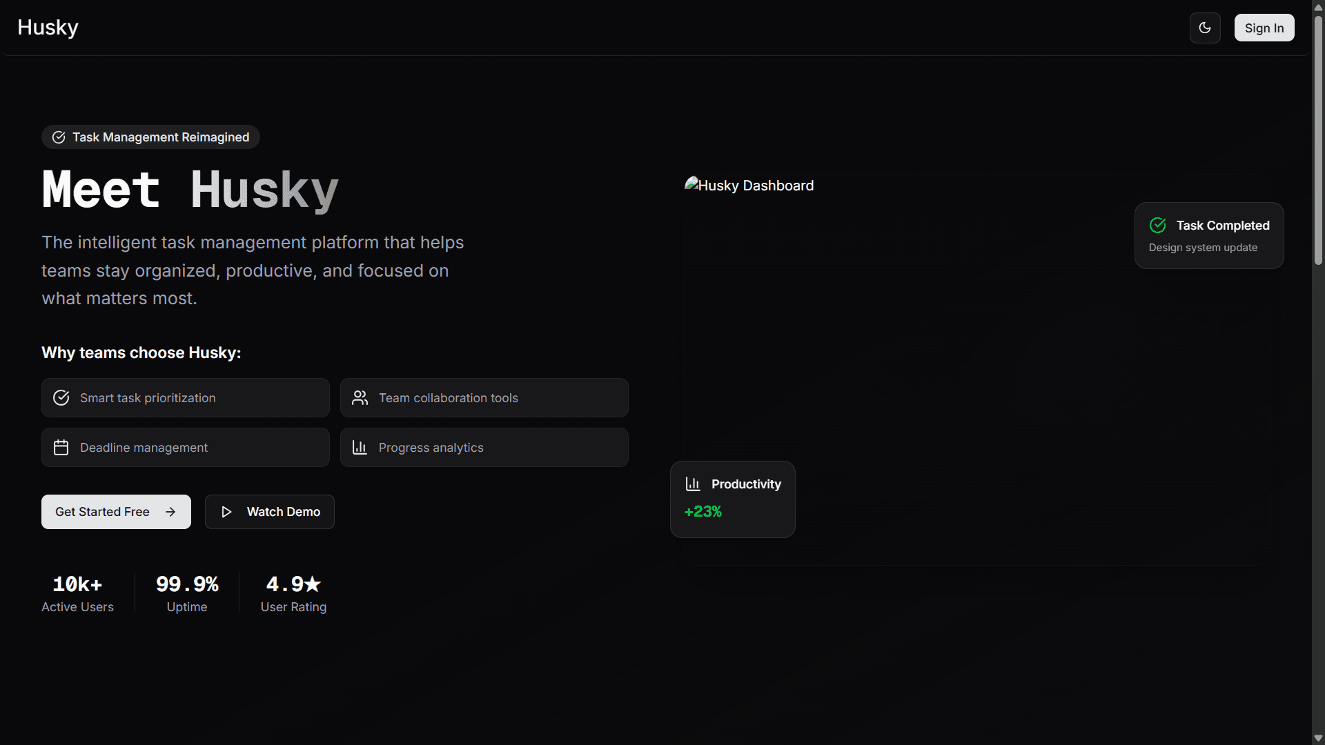 Husky - Task Management